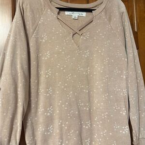 Vintage Havana-Tan Star Patterned Sweater
